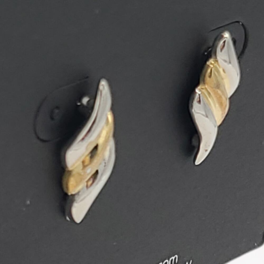 Area Stars Silver Gold Multicolor Wave Post Stud Earrings ~ NEW